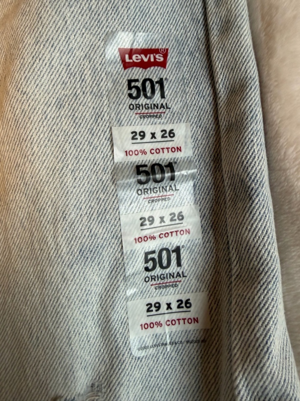 Levi's 501 High-Rise Light Wash Straight-Leg Jeans - Picture 6 of 12